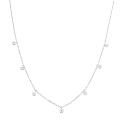 Crystal Bezel Stardust Necklace