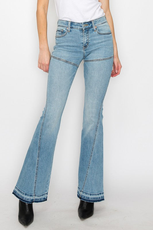 PLUS SIZE / HIGH RISE SKINNY FLARE