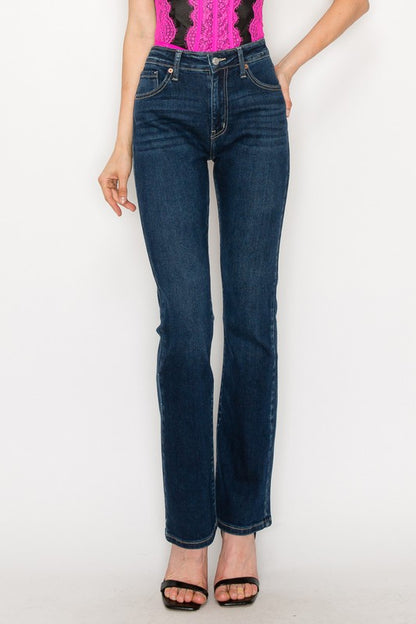 Plus Size High Rise Skinny Bootcut Jeans