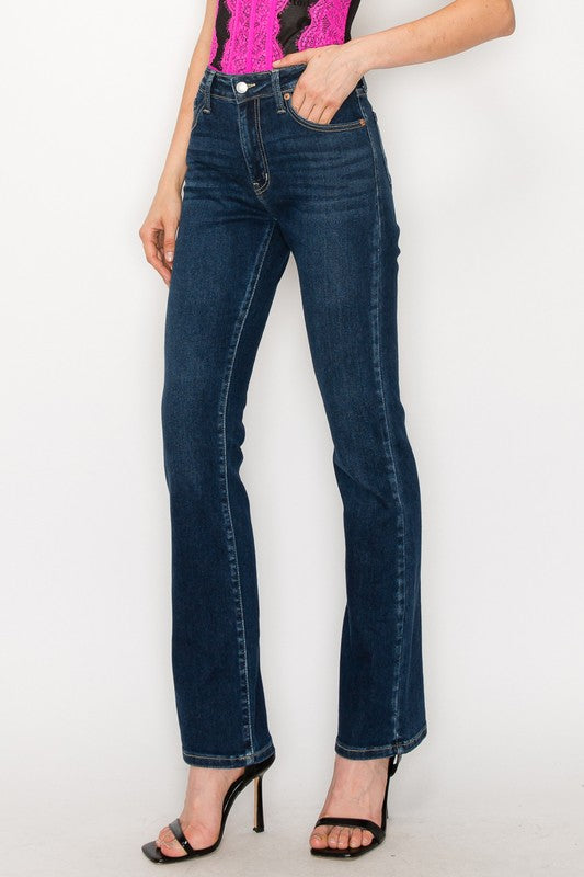 Plus Size High Rise Skinny Bootcut Jeans