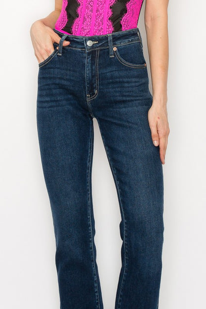 Plus Size High Rise Skinny Bootcut Jeans