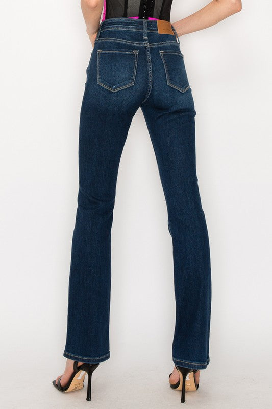 Plus Size High Rise Skinny Bootcut Jeans