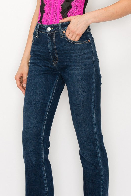 Plus Size High Rise Skinny Bootcut Jeans