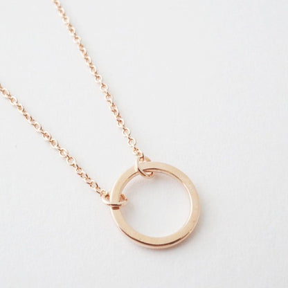 Single Open Circle Necklace