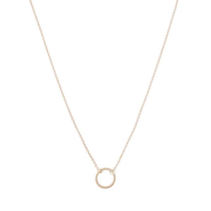 Single Open Circle Necklace