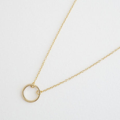 Single Open Circle Necklace