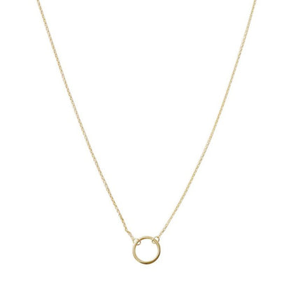 Single Open Circle Necklace