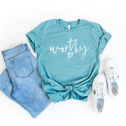 Worthy Heart Short Sleeve Graphic Tee