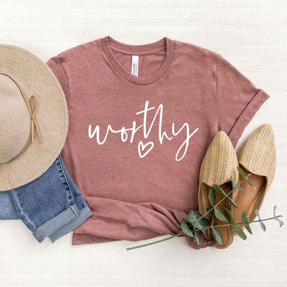 Worthy Heart Short Sleeve Graphic Tee