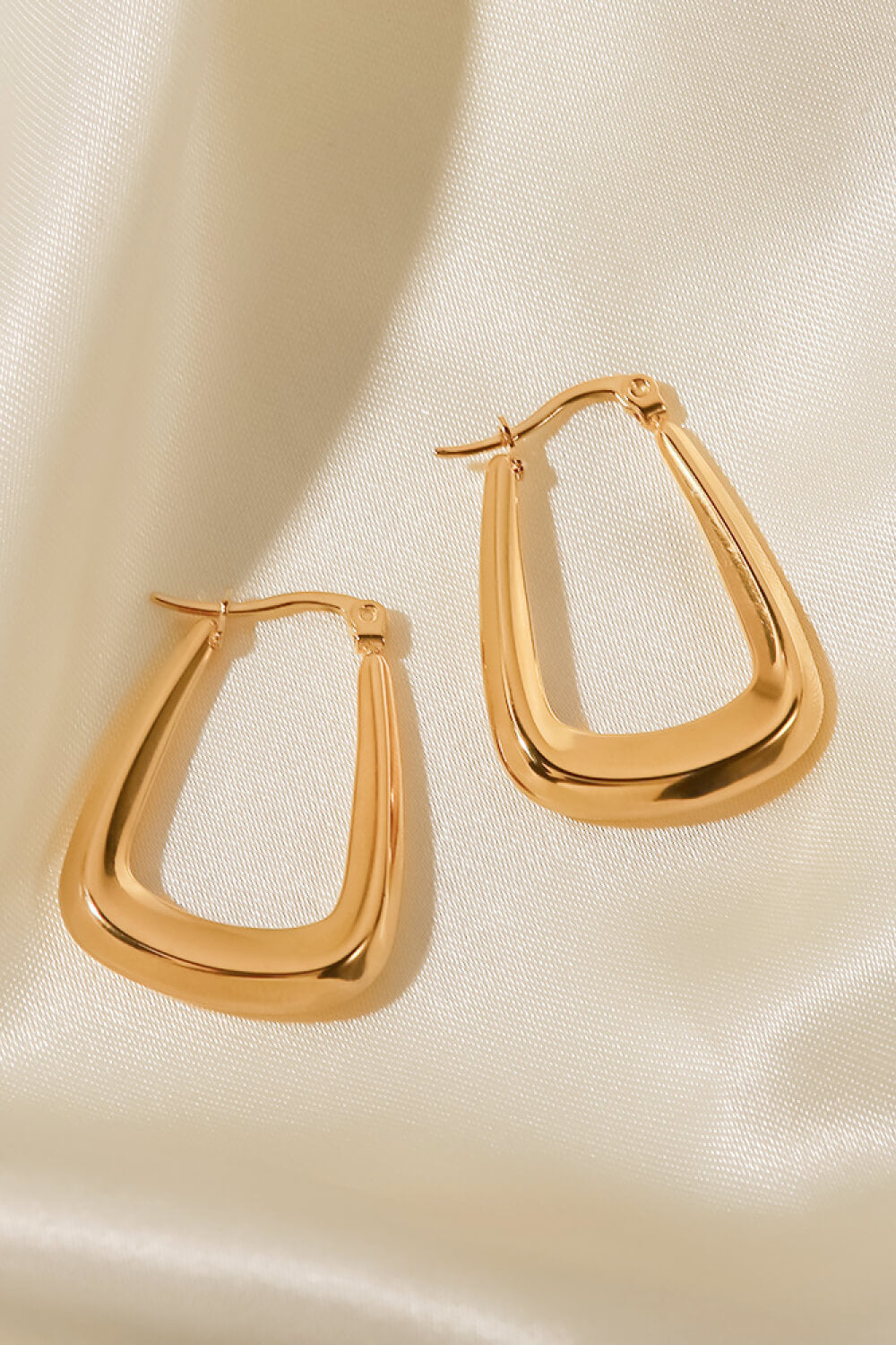 Gold-Plated Geometric Earrings