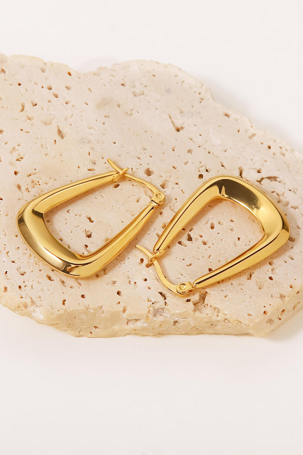 Gold-Plated Geometric Earrings