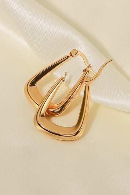 Gold-Plated Geometric Earrings