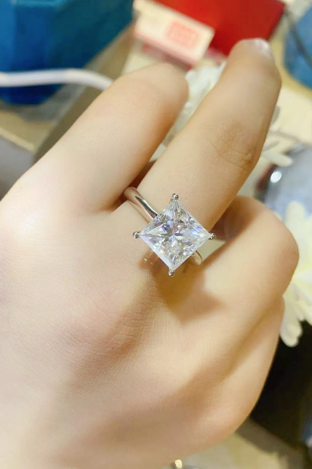 Moissanite Solitaire Ring