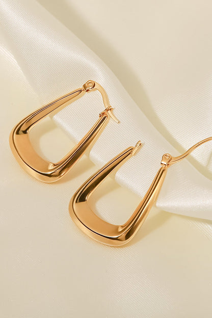 Gold-Plated Geometric Earrings